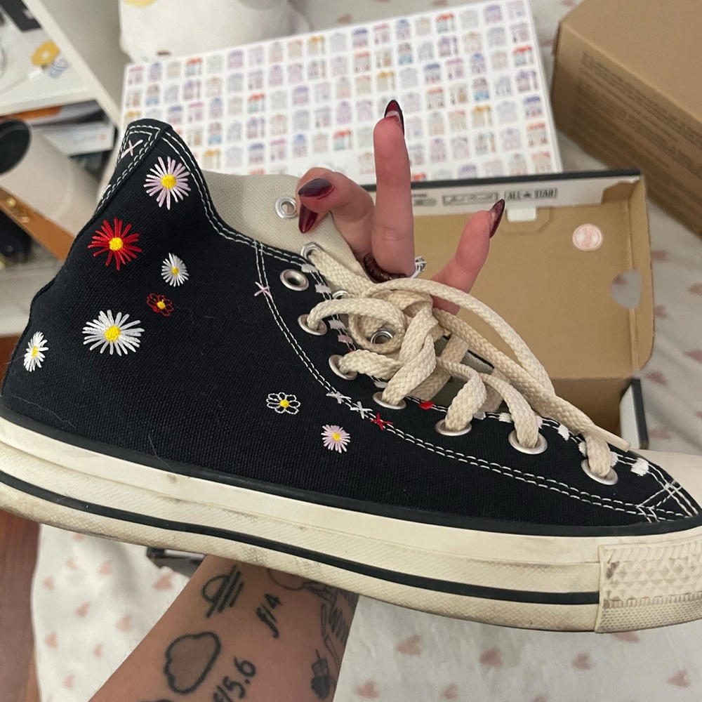 Converse Beige High-Top Sneakers
